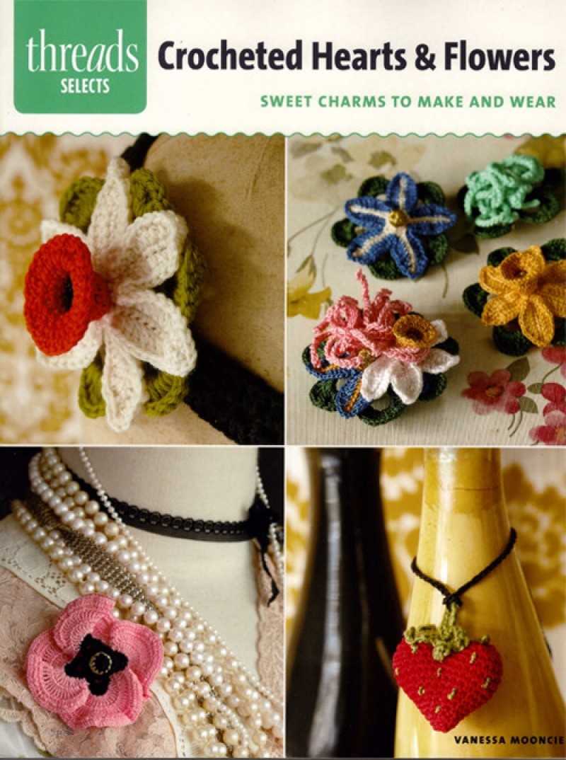 Crocheted Hearts & Flowers (6)